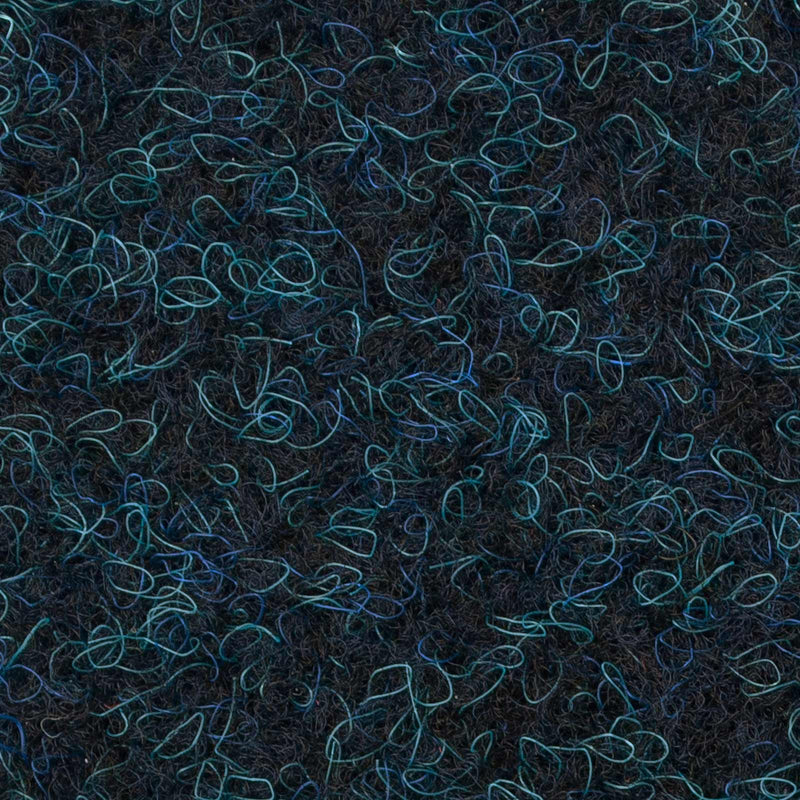 Blue Contract Velour Gel Back Carpet - Close