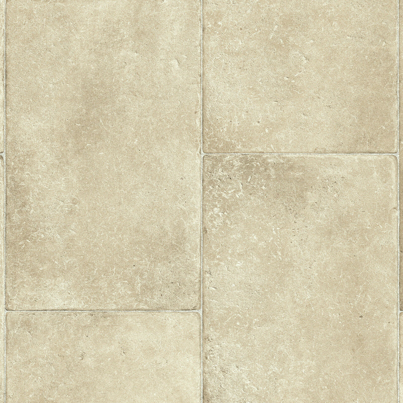 Cream Aged Stone Tile Style Primo Vinyl Flooring