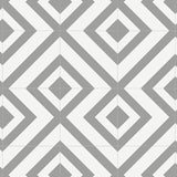 Grey Diamonds Modern Pattern Primo Vinyl Flooring - Far