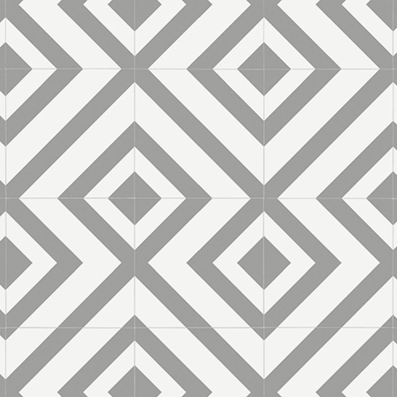 Grey Diamonds Modern Pattern Primo Vinyl Flooring - Far