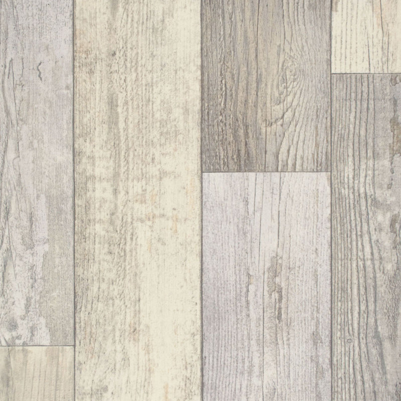 Pale Weathered Wood Plank Style Primo Vinyl Flooring