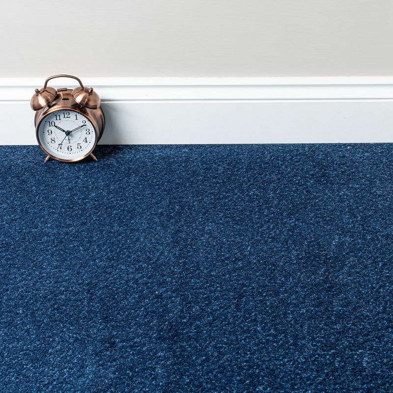 Navy Blue Belton Felt Back Twist Carpet