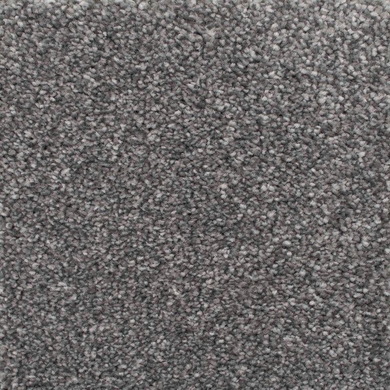 Mid Grey Luxury Saxony Carpet - Close