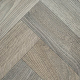 Aged Wood Parquet Style Vintage Herringbone Vinyl Flooring