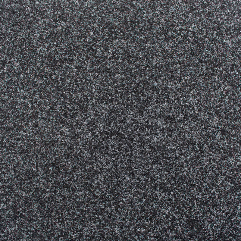 Anthracite Black Contract Velour Gel Back Carpet - Far