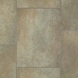 Beige Stone Tile Style Vinyl Flooring - Far