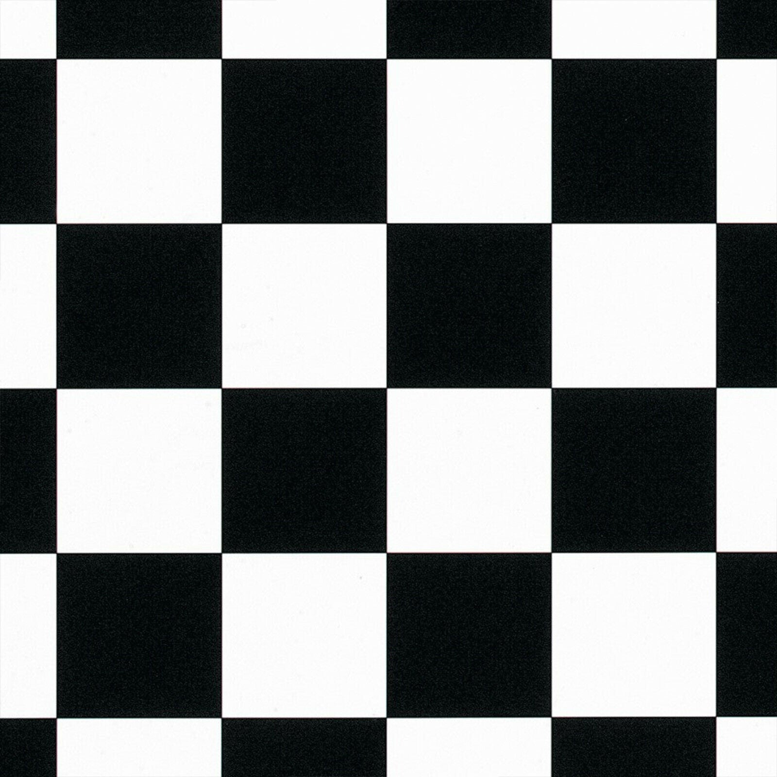 Black & White Chequered Tile Style Candy Vinyl Flooring