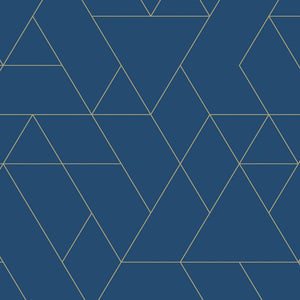 Blue Geometric Tile Style Candy Vinyl Flooring