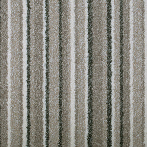 Cosy Beige Striped Supreme Felt Back Saxony Carpet - Far