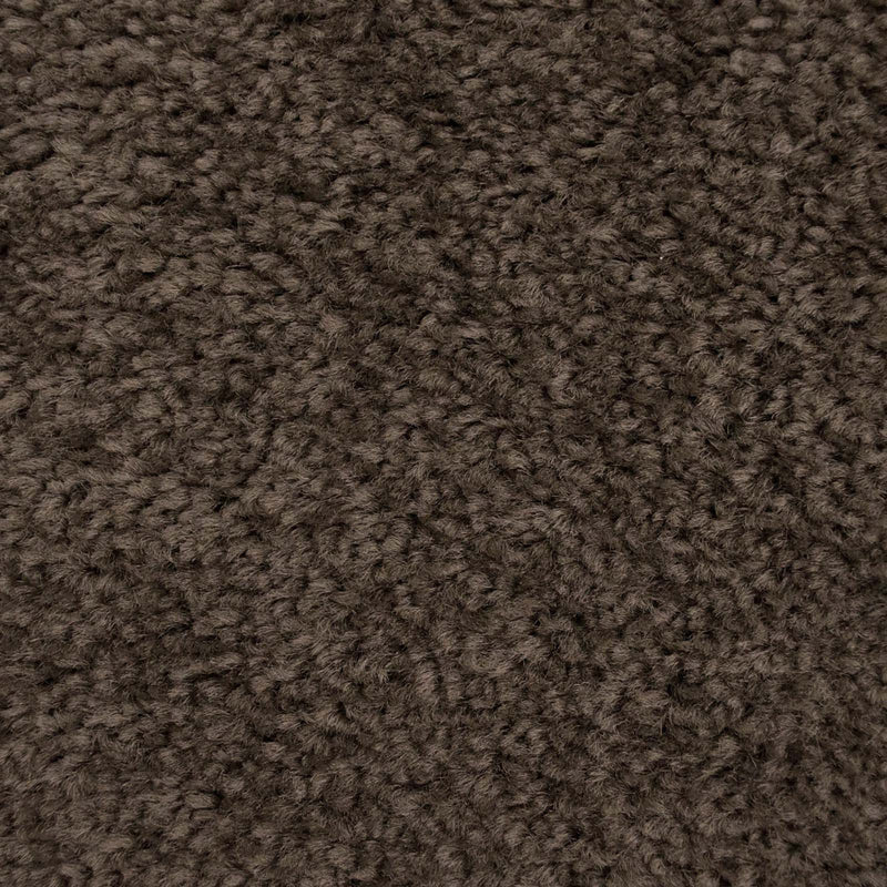 Dark Grey Brown Felt Back Twist Carpet - Close