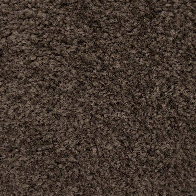 Dark Grey Brown Felt Back Twist Carpet - Close