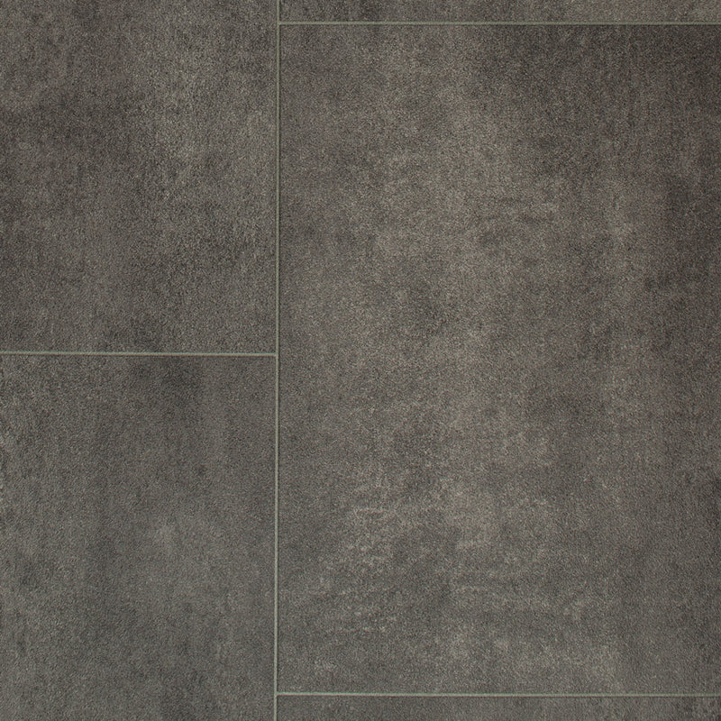 Dark Grey Modern Tile Style Primo Vinyl Flooring