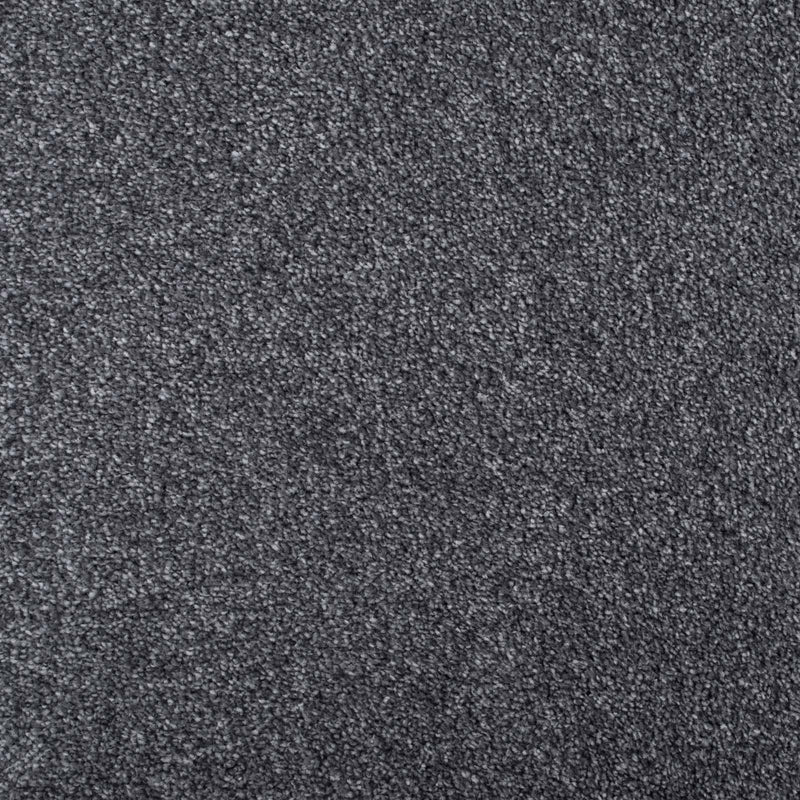 Dark Grey Supreme Felt Back Saxony Carpet - Far