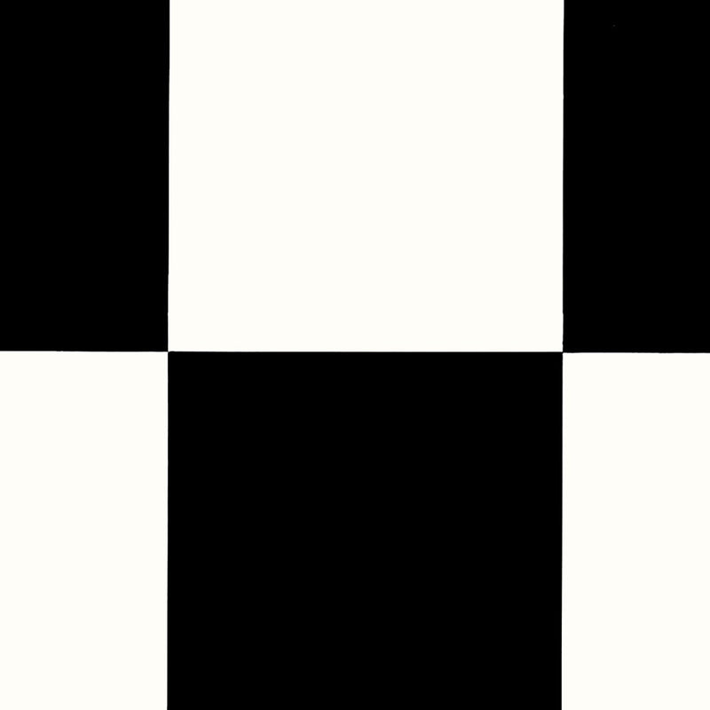 Echiquier Black & White Authentic 261 Tile Vinyl Flooring - Far
