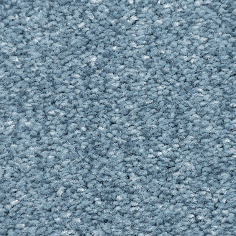 Faded Blue Soft Supreme Action Back Saxony Carpet