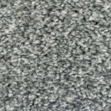 Granite Grey Supreme Action Back Saxony Carpet - Close