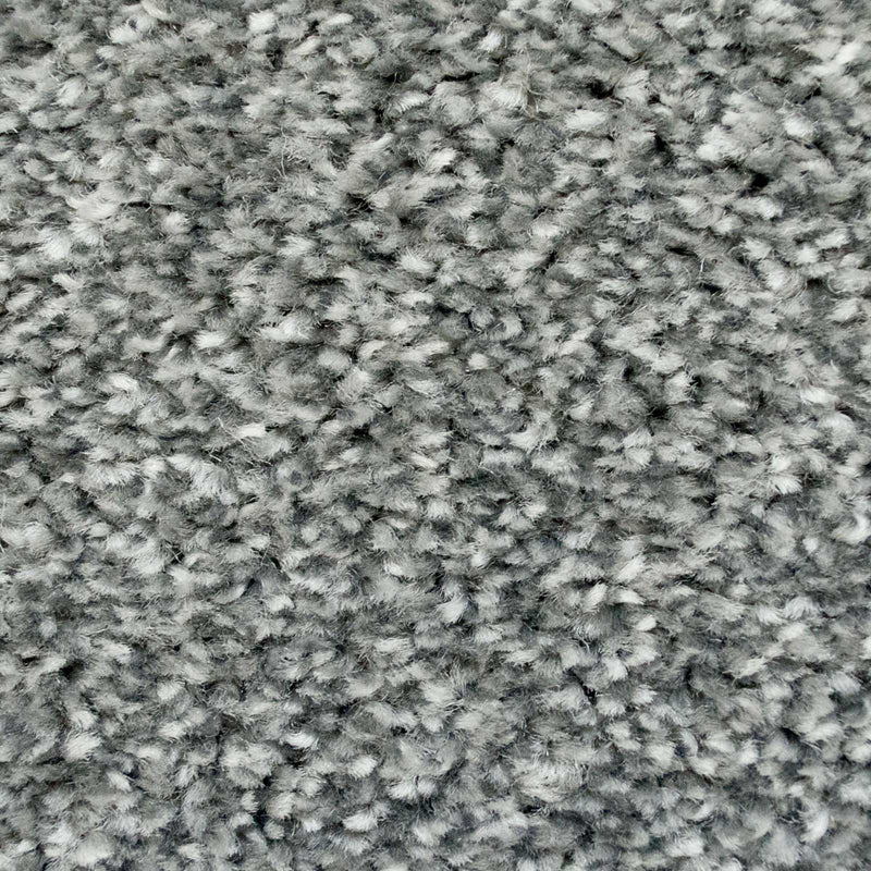 Granite Grey Supreme Action Back Saxony Carpet - Close