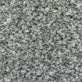 Granite Grey Supreme Felt Back Saxony Carpet - Close
