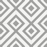 Grey Diamonds Modern Pattern Primo Vinyl Flooring - Far
