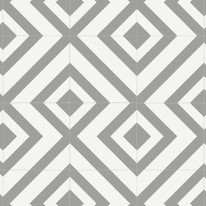Grey Diamonds Modern Pattern Primo Vinyl Flooring - Far