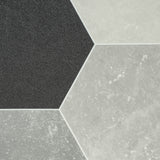 Grey Hexagon Tile Style Ravenna Vinyl Flooring