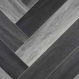 Grey Modern Parquet Wood Style Vinyl Flooring - Far