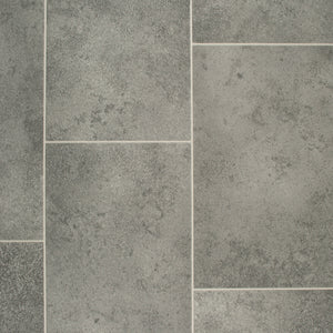 Grey Stone Tile Style Primo Vinyl Flooring