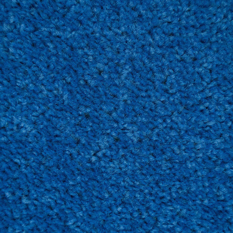 Light Blue Felt Back Twist Carpet - Close