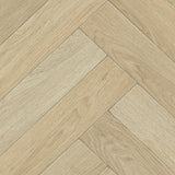 Light Natural Double Parquet Style Vintage Herringbone Vinyl Flooring