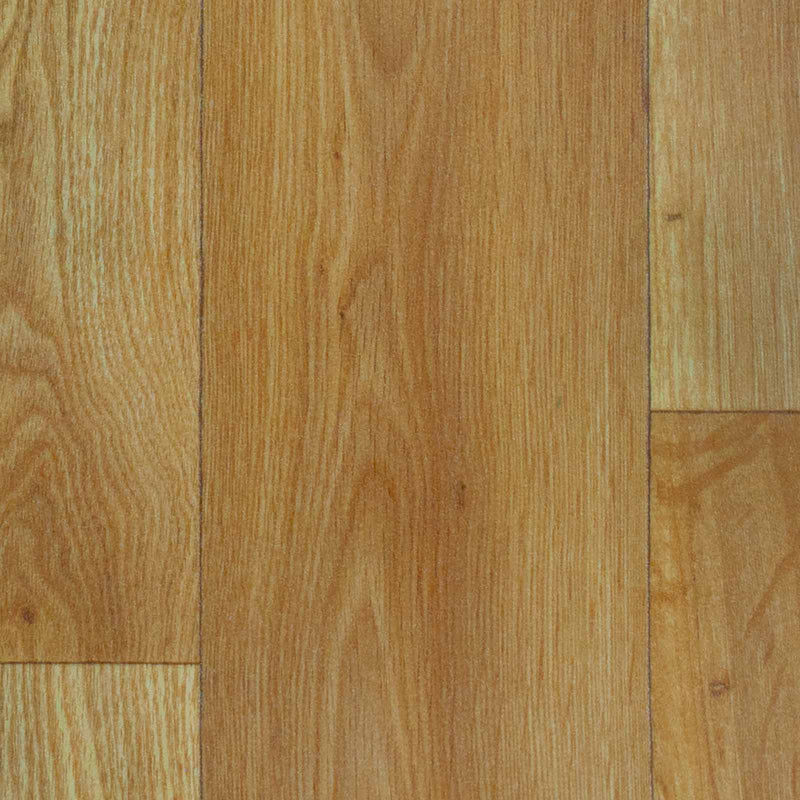 Natural Oak Wood Style Vinyl Flooring - Close