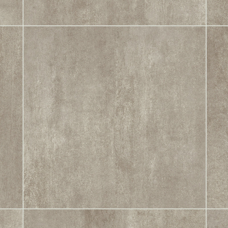 Pale Grey Square Tile Style Primo Vinyl Flooring