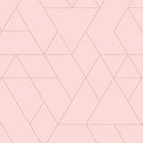 Pink Geometric Tile Style Candy Vinyl Flooring