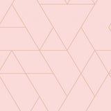 Pink Geometric Tile Style Candy Vinyl Flooring