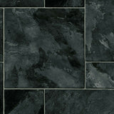 Random Black Slate Tile Style Primo Vinyl Flooring