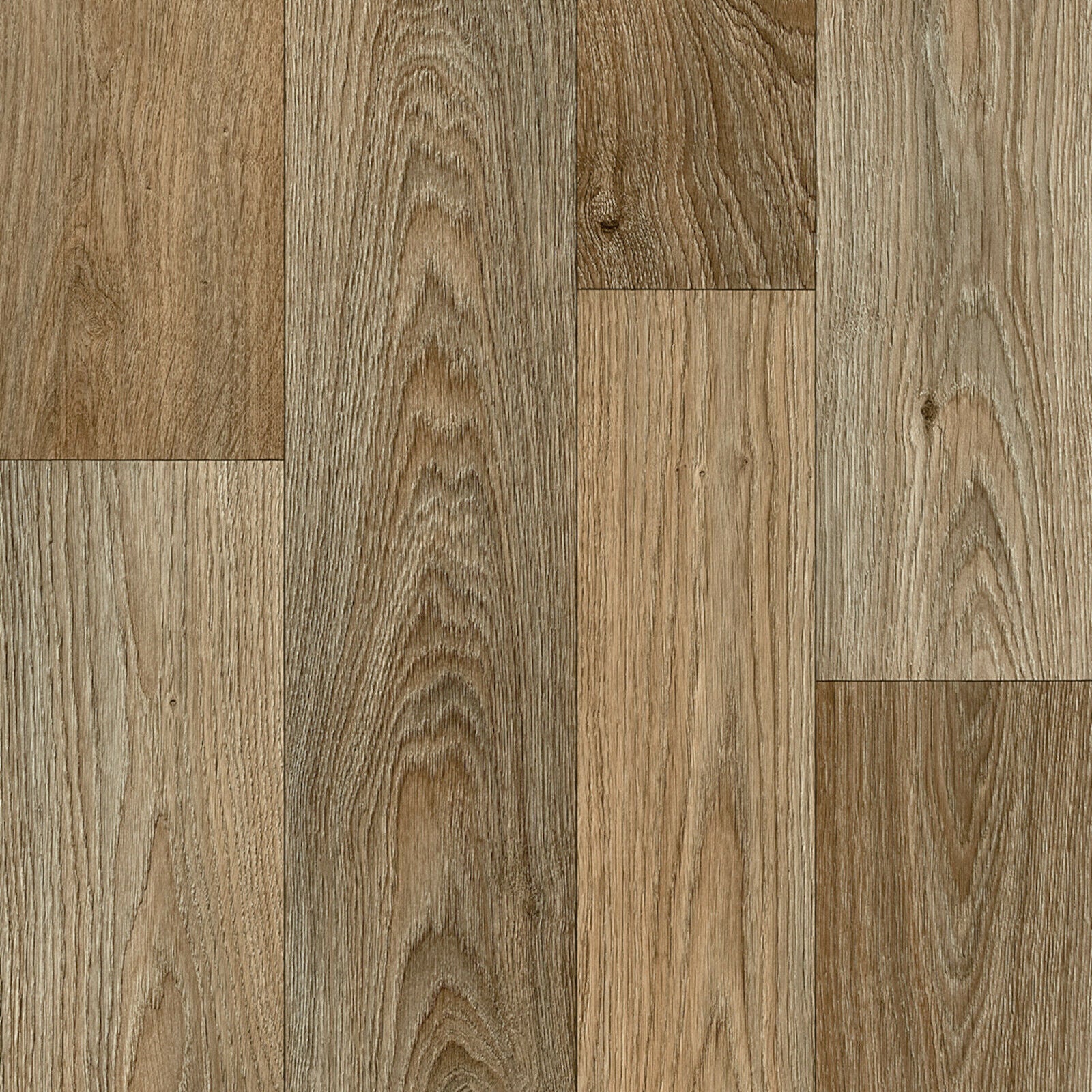 Random Sized Brown Wood Plank Style Primo Vinyl Flooring