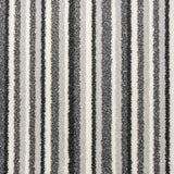 Rich Grey Stripes Soft Supreme Action Back Saxony Carpet