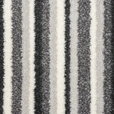 Rich Grey Stripes Soft Supreme Action Back Saxony Carpet