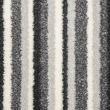 Rich Grey Stripes Soft Supreme Felt Back Saxony Carpet