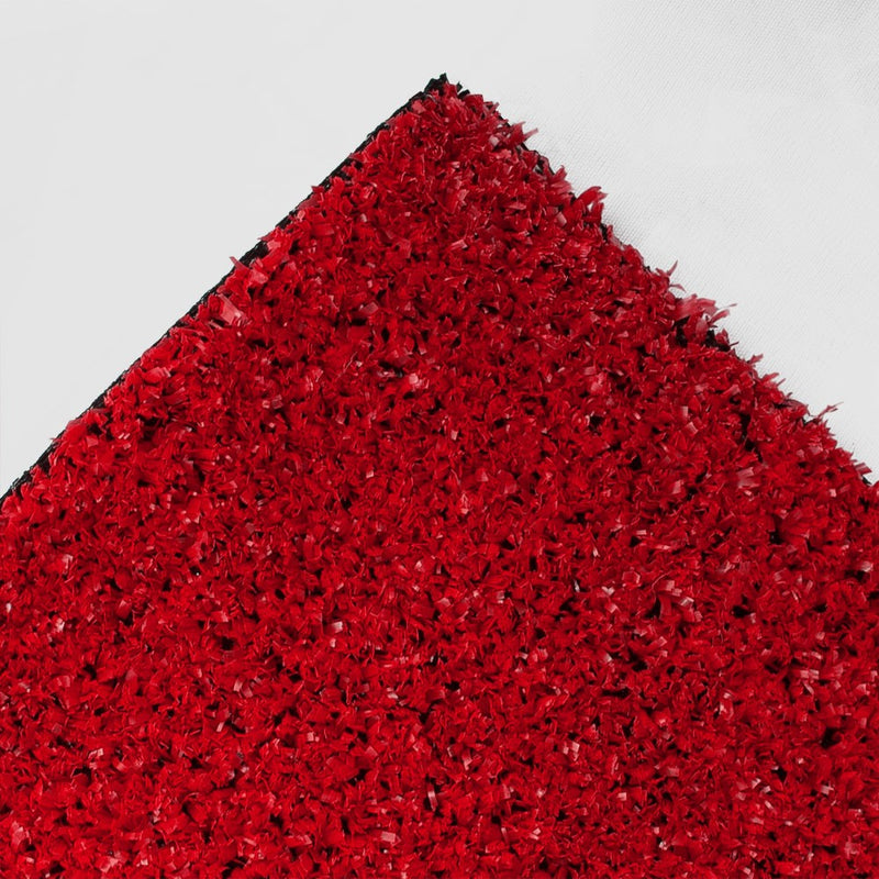Ruby Red Artificial Grass - Top Corner