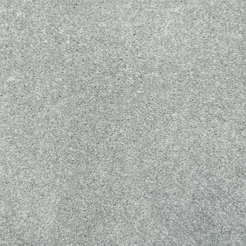 Silver Grey Supreme Felt Back Saxony Carpet - Far