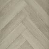 Soft Grey Parquet Style Vintage Herringbone Vinyl Flooring