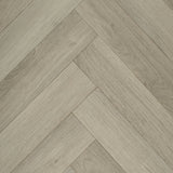 Soft Grey Parquet Style Vintage Herringbone Vinyl Flooring