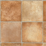 Terracotta Rustic Square Tile Style Primo Vinyl Flooring