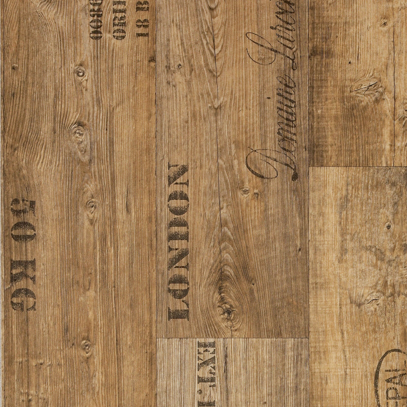 Warm Brown Urban Wood Plank Style Primo Vinyl Flooring