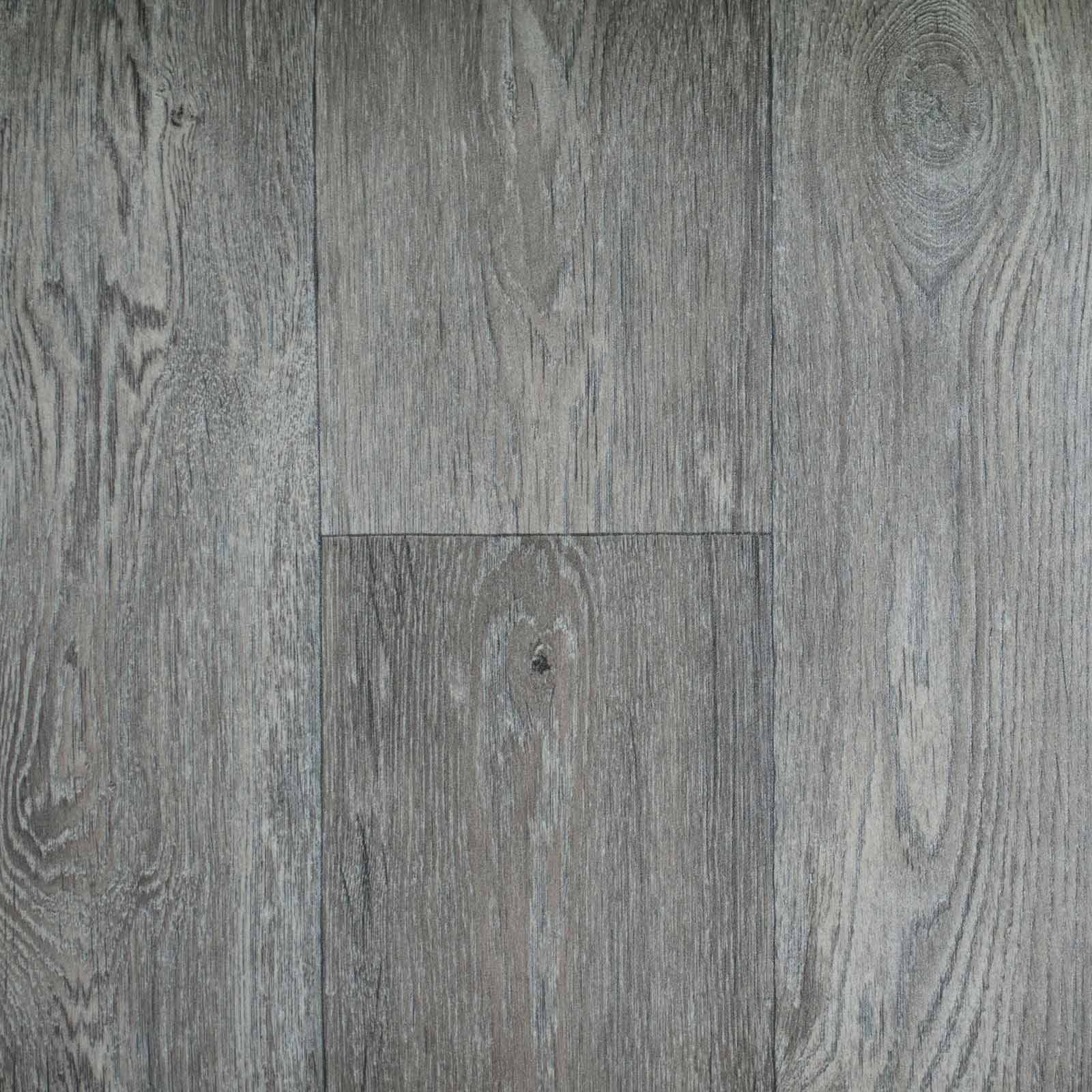 Warm Grey Aged Oak Wood Style Vinyl Flooring - Far